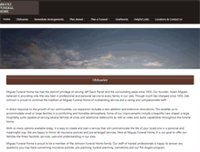 Tablet Screenshot of miguezfuneralhome.com